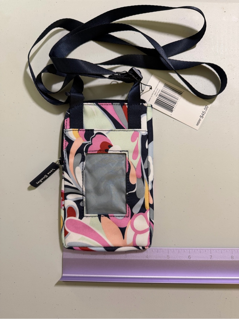 Vera Bradley Lighten Up RFID Mini Cellphone Crossbody Mod Paisley NWT